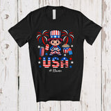 MacnyStore - Personalized USA; Amazing 4th Of July Custom Name Gamer Video Game Controller; Patriotic T-Shirt