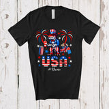 MacnyStore - Personalized USA; Amazing 4th Of July Custom Name T-Rex Gamer Video Game Controller; Patriotic T-Shirt