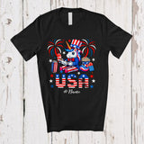 MacnyStore - Personalized USA; Amazing 4th Of July Custom Name Unicorn Gamer Video Game Controller; Patriotic T-Shirt