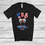 MacnyStore - Personalized USA; Fantastic 4th Of July Gin Glasses; Custom Name Drinking Drunker Patriotic T-Shirt