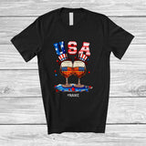 MacnyStore - Personalized USA; Fantastic 4th Of July Rum Glasses; Custom Name Drinking Drunker Patriotic T-Shirt
