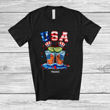 MacnyStore - Personalized USA; Fantastic 4th Of July Tequila Glasses; Custom Name Drinking Drunker Patriotic T-Shirt