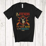 MacnyStore - Personalized Vintage Fitness Fit'ness Deer In My Freezer; Joyful Custom Name Wild Hunter Hunting T-Shirt