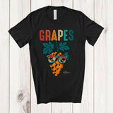 MacnyStore - Personalized Vintage Grapes; Lovely Summer Vacation Grape Custom Name Fruits Vegan T-Shirt