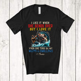 MacnyStore - Personalized Vintage I Like It When She Bends Over; Joyful Father's Day Custom Name Fishing T-Shirt