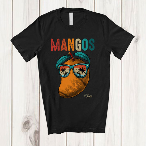 MacnyStore - Personalized Vintage Mangos; Lovely Summer Vacation Mangos Custom Name Fruits Vegan T-Shirt