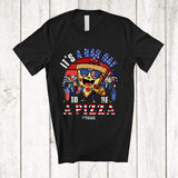 MacnyStore - Personalized Vintage Retro Bad Day To Be A Pizza; Joyful 4th Of July US Flag Food; Patriotic T-Shirt