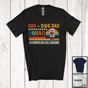 MacnyStore - Personalized Vintage Retro Dad-Dog Dad Squad, Proud Father's Day Custom Name Maltese T-Shirt