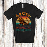 MacnyStore - Personalized Vintage Retro Distracted By Bearded Dragons; Lovely Custom Name Zoo Keeper T-Shirt