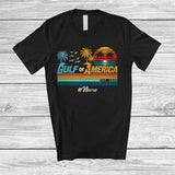MacnyStore - Personalized Vintage Retro Gulf of America Est 2025; Cool Custom Name Beach Mexican Lover T-Shirt