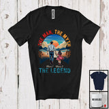 MacnyStore - Personalized Vintage The Man Myth Legend, Proud Father's Day Custom Name Dad Daughter, Family T-Shirt
