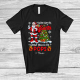MacnyStore - Personalized Who Needs Santa When You Have Pops; Joyful Christmas Tree Custom Name Family T-Shirt