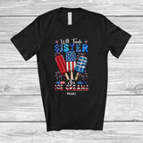 MacnyStore - Personalized Will Trade Sister For Ice Cream; Joyful 4th of July Custom Name Family Food; Patriotic T-Shirt