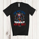 MacnyStore - Personalized You Look Like the 4th of July; Lovely Custom Name Dachshund Owner; Patriotic T-Shirt