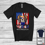 MacnyStore - Personalized 'Merica, Proud 4th Of July Custom Name Papillon Owner, USA Flag Patriotic T-Shirt