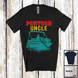 MacnyStore - Pontoon Uncle, Humorous Vintage Father's Day Pontoon Lover, Matching Uncle Family T-Shirt