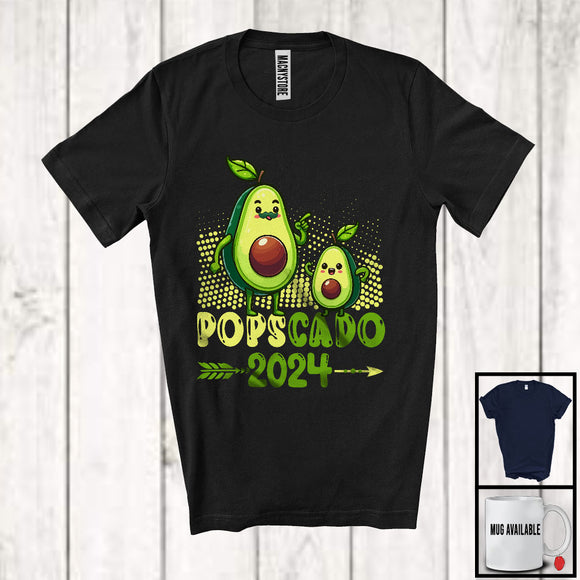 MacnyStore - Popscado 2024, Wonderful Father's Day Avocado Lover, Fruit Vegan Pops Family Group T-Shirt