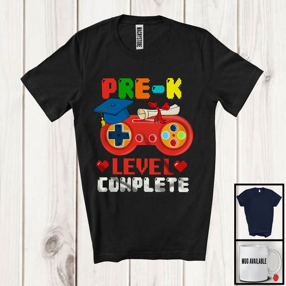 MacnyStore - Pre-K Level Complete, Humorous Summer Vacation Game Controller, Gamer Gaming Lover T-Shirt