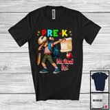 MacnyStore - Pre-K Nailed It, Colorful Graduation Last Day Of School Dabbing Boys, Student Group T-Shirt