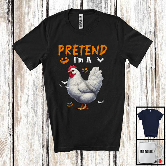 MacnyStore - Pretend I'm A Chicken; Lovely Halloween Costume Farm Animal Lover; Farmer Group T-Shirt