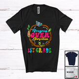 MacnyStore - Progress Over Perfection 1st Grade, Lovely Back To School Caterpillar Life Cycle, Students T-Shirt