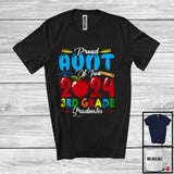 MacnyStore - Proud Aunt Of Two 2024 3rd Grade Graduates, Lovely Mother's Day Graduation Proud, Family T-Shirt