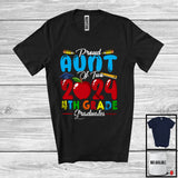 MacnyStore - Proud Aunt Of Two 2024 4th Grade Graduates, Lovely Mother's Day Graduation Proud, Family T-Shirt