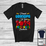 MacnyStore - Proud Grandpa Of Two 2024 Preschool Graduates, Lovely Father's Day Graduation Proud, Family T-Shirt