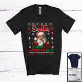 MacnyStore - Santa I Know His Naughty List; Sarcastic Christmas Sweater Santa Naughty; X-mas Family Group T-Shirt