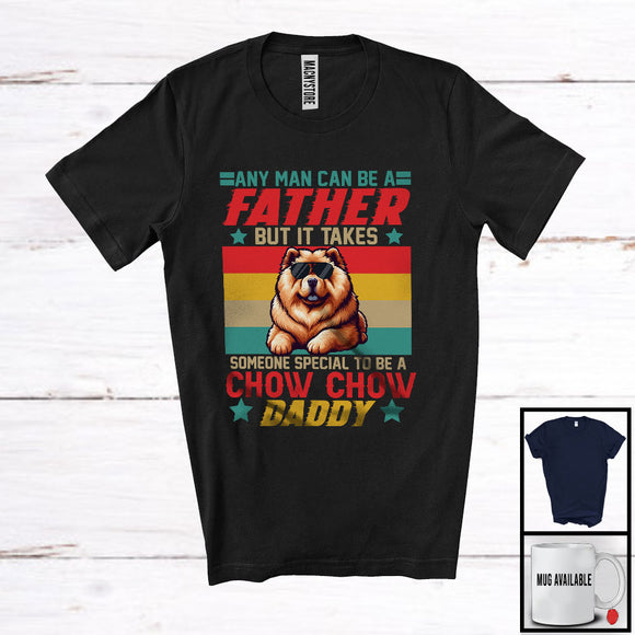 MacnyStore - Special To Be A Chow Chow Daddy, Proud Father's Day Chow Chow Sunglasses, Vintage Retro T-Shirt