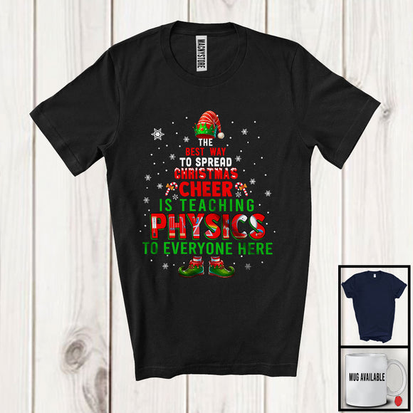 MacnyStore - Spread Christmas Cheer Is Teaching Physics; Cheerful X-mas Tree Physics Teacher; Sweater Family T-Shirt