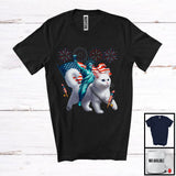 MacnyStore - Statue Of Liberty Riding Cat, Amazing 4th Of July American Proud Fireworks, Patriotic Group T-Shirt
