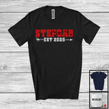 MacnyStore - Stepdad Est 2025, Awesome Father's Day Pregnancy Announcement, Expecting Family Group T-Shirt