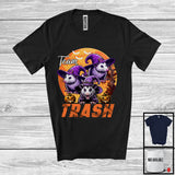 MacnyStore - Team Trash, Horror Halloween Costume Three Opossum Witches Lover, Matching Family Group T-Shirt