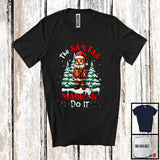 MacnyStore - The Santas Made Me Do It; Humorous Christmas Tree Snowing Santa Naughty Santa; Family T-Shirt