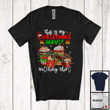 MacnyStore - This Is My Christmas Movie Watching Shirt; Joyful X-mas Three Coffee Glasses; Family Group T-Shirt