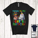 MacnyStore - Today Is My Cat's Birthday, Lovely Birthday Party Kitten Owner Lover, Friends Family Team T-Shirt