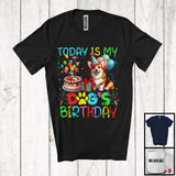 MacnyStore - Today Is My Dog's Birthday, Lovely Birthday Party Corgi Owner Lover, Friends Family Team T-Shirt