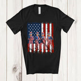 MacnyStore - Trump Dancing; Humorous 4th of July American Flag President; Patriotic Family Group T-Shirt