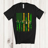 MacnyStore - Trump Dancing; Humorous St. Patrick's Day American Flag Shamrocks President; Family Group T-Shirt
