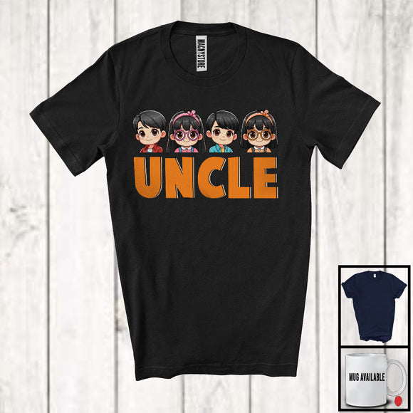 MacnyStore - Uncle, Adorable Father's Day Son Daughter, Matching Uncle Family Group T-Shirt