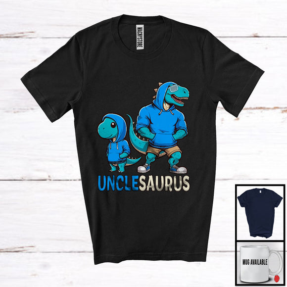 MacnyStore - Unclesaurus, Adorable Father's Day Uncle Baby T-Rex Dinosaur Lover, Matching Family Group T-Shirt
