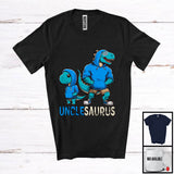 MacnyStore - Unclesaurus, Adorable Father's Day Uncle Baby T-Rex Dinosaur Lover, Matching Family Group T-Shirt