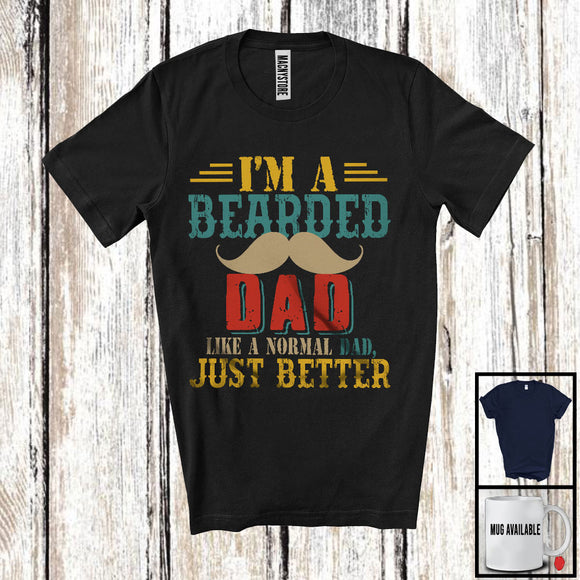 MacnyStore - Vintage Bearded Dad Definition Better, Awesome Father's Day Beard, Matching Dad Family T-Shirt