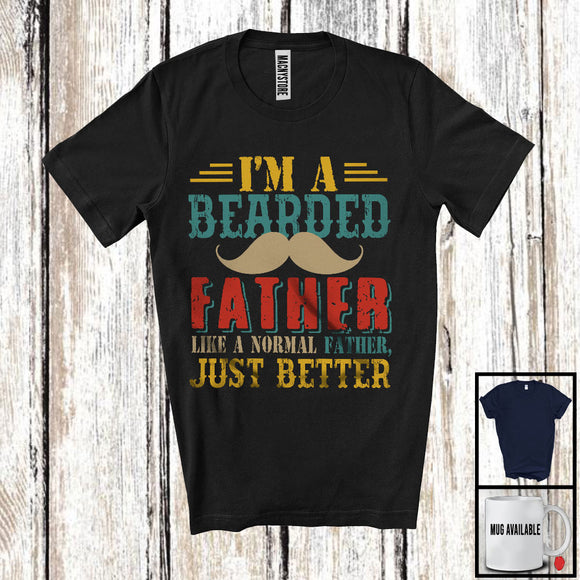 MacnyStore - Vintage Bearded Father Definition Better, Awesome Father's Day Beard, Matching Father Family T-Shirt