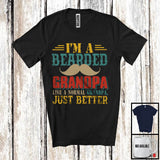 MacnyStore - Vintage Bearded Grandpa Definition Better, Awesome Father's Day Beard, Matching Family T-Shirt
