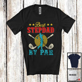 MacnyStore - Vintage Best Stepdad By Par, Wonderful Father's Day Golf Player Lover, Matching Family Group T-Shirt