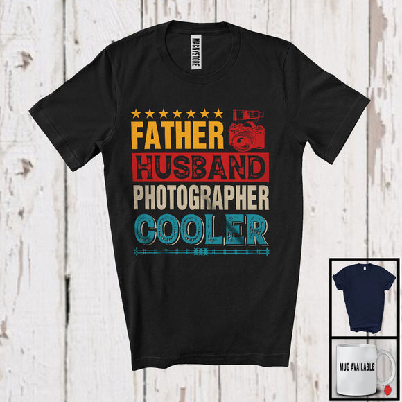 MacnyStore - Vintage Father Husband Photographer Legend Cooler, Awesome Father's Day Careers Proud, Family T-Shirt