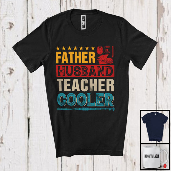 MacnyStore - Vintage Father Husband Teacher Legend Cooler, Awesome Father's Day Careers Proud, Family T-Shirt