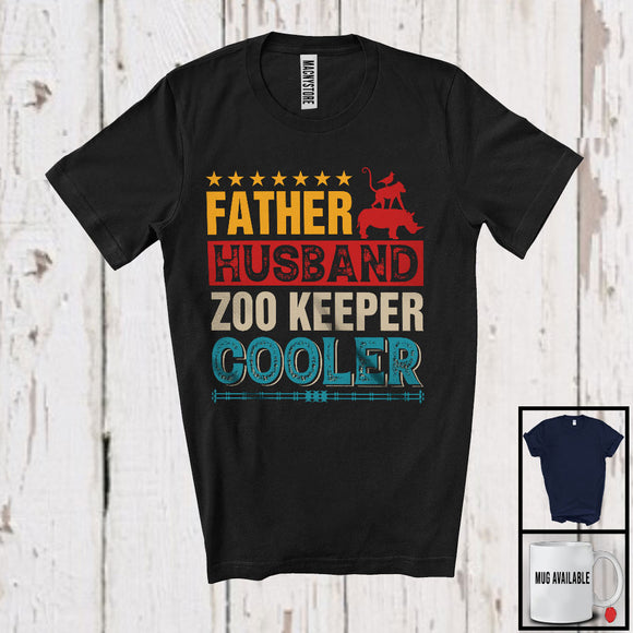 MacnyStore - Vintage Father Husband Zoo Keeper Legend Cooler, Awesome Father's Day Careers Proud, Family T-Shirt